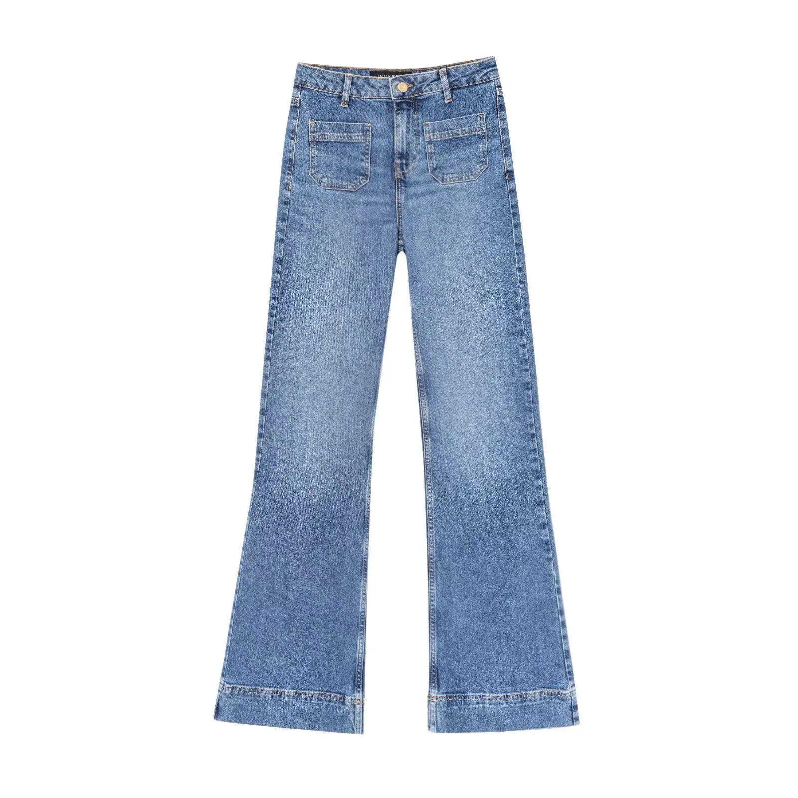 Korejepo Women Denim Trousers 2025 Summer New European Style High Waisted Jeans Patch Bag Decoration Foreign Trade
Korejepo Women Denim Trousers 2025 Summer New European Style High Waisted Jeans Patch Bag Decoration Foreign Trade