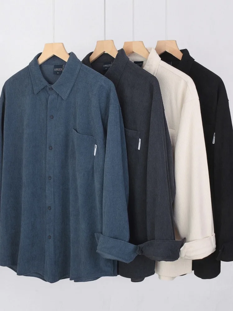 New American Sle Heavyweight Corduroy Loose Casual irt Men's Autumn Workwear Long Sve Button up Faionable Jaet
New American Sle Heavyweight Corduroy Loose Casual irt Men's Autumn Workwear Long Sve Button up Faionable Jaet