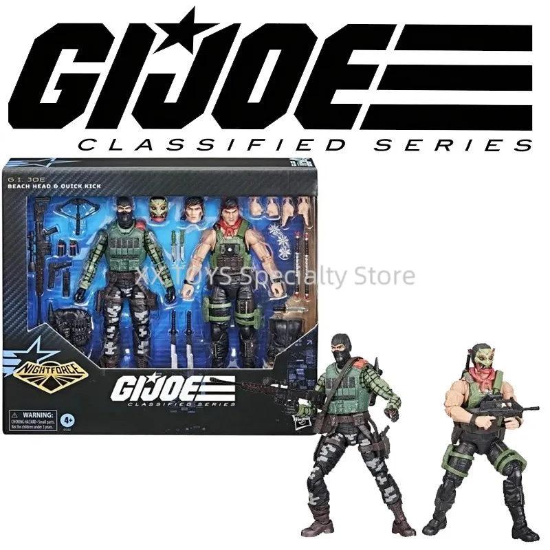 Original Hasbro G.I. Joe Deluxe Night Force Beach Head Quick Kick 6 In Action Figures Character Accessories Collection Gifts Toy
Original Hasbro G.I. Joe Deluxe Night Force Beach Head Quick Kick 6 In Action Figures Character Accessories Collection Gifts Toy
