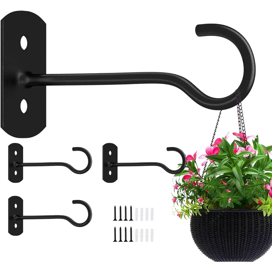 6in Hanging Plant Hooks 4Pack Ceiling Hooks for Plants Indoor Outdoor Dration Black
6in Hanging Plant Hooks 4Pack Ceiling Hooks for Plants Indoor Outdoor Dration Black