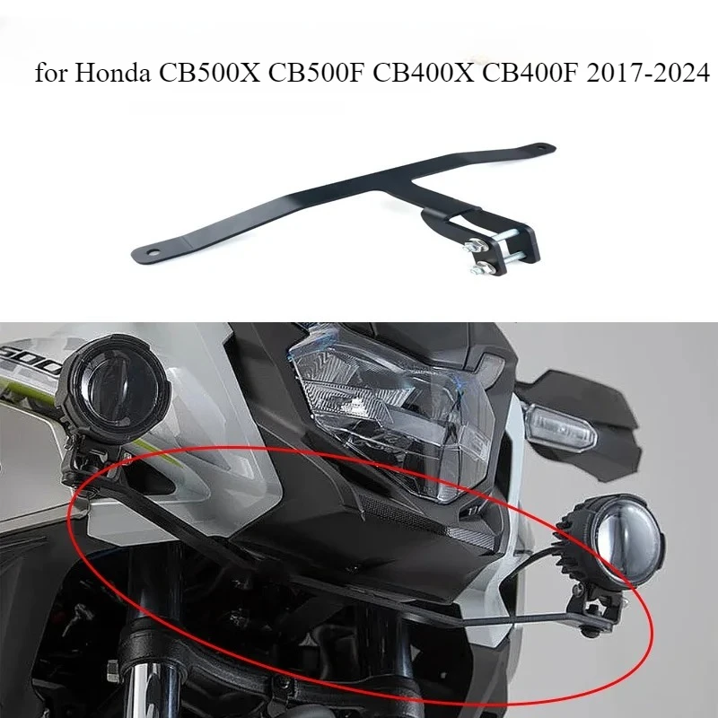 Motorcycle spotlight bracket install additionally LED light bracket for Honda CB 500 X CB500X CB500F CB400X CB400F 2017-2024
Motorcycle spotlight bracket install additionally LED light bracket for Honda CB 500 X CB500X CB500F CB400X CB400F 2017-2024