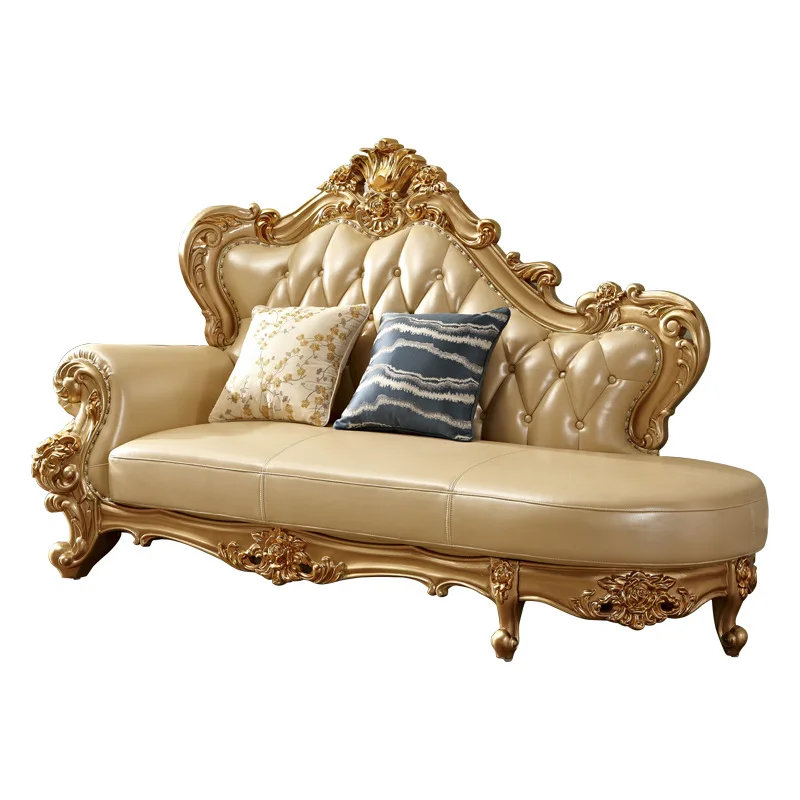 European first layer cowhide sofa combination solid wood carving flower champagne luxury large apartment villa living room sofa
European first layer cowhide sofa combination solid wood carving flower champagne luxury large apartment villa living room sofa