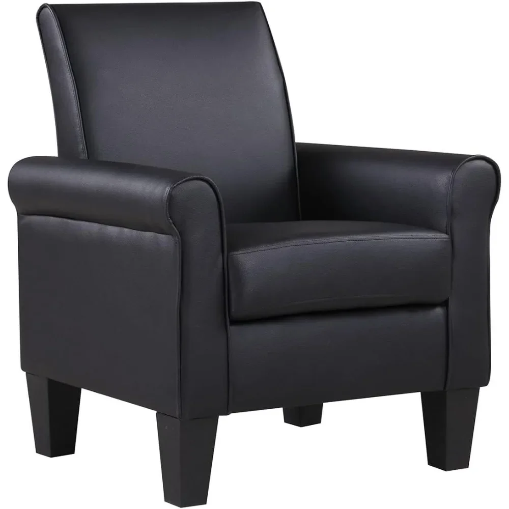Faux Leather Upholstered Chairs Set of 2, Mid-Century Modern Living Room Chairs, Upholstered Comfortable PU Leather Armchair
Faux Leather Upholstered Chairs Set of 2, Mid-Century Modern Living Room Chairs, Upholstered Comfortable PU Leather Armchair