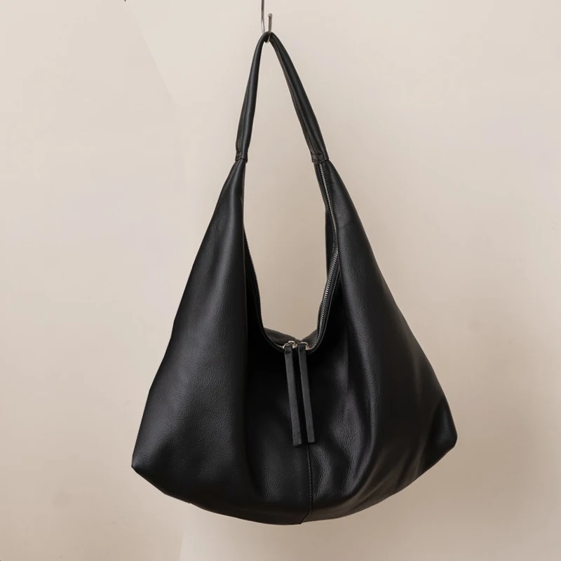 Genuine leather large capacity fashion handbag shoulder bag soft leather tote bag
Genuine leather large capacity fashion handbag shoulder bag soft leather tote bag