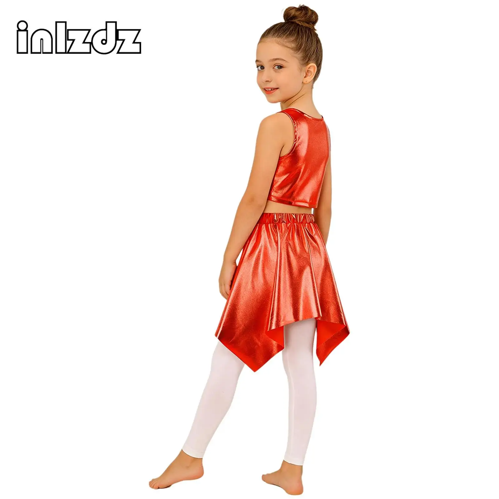 Girls Hip-hop Set for Kids Metallic Silver Color Jazz Dance Competition Costume Children Performance Clothes Street Dance Wear
Girls Hip-hop Set for Kids Metallic Silver Color Jazz Dance Competition Costume Children Performance Clothes Street Dance Wear
