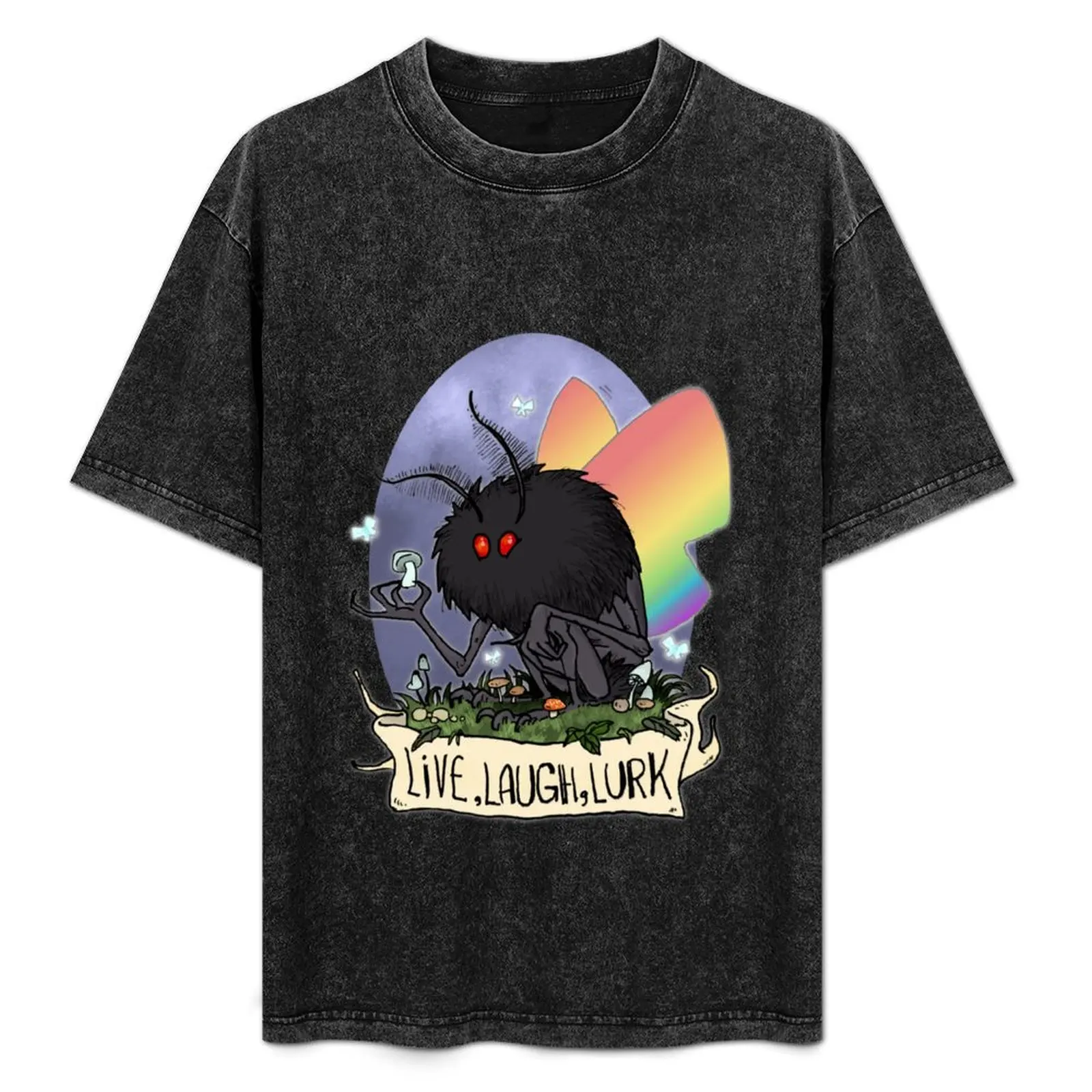 Live, Laugh, Lurk Pride Mothman T-Shirt Relaxed Fit Casual Short Sleeve Top
Live, Laugh, Lurk Pride Mothman T-Shirt Relaxed Fit Casual Short Sleeve Top