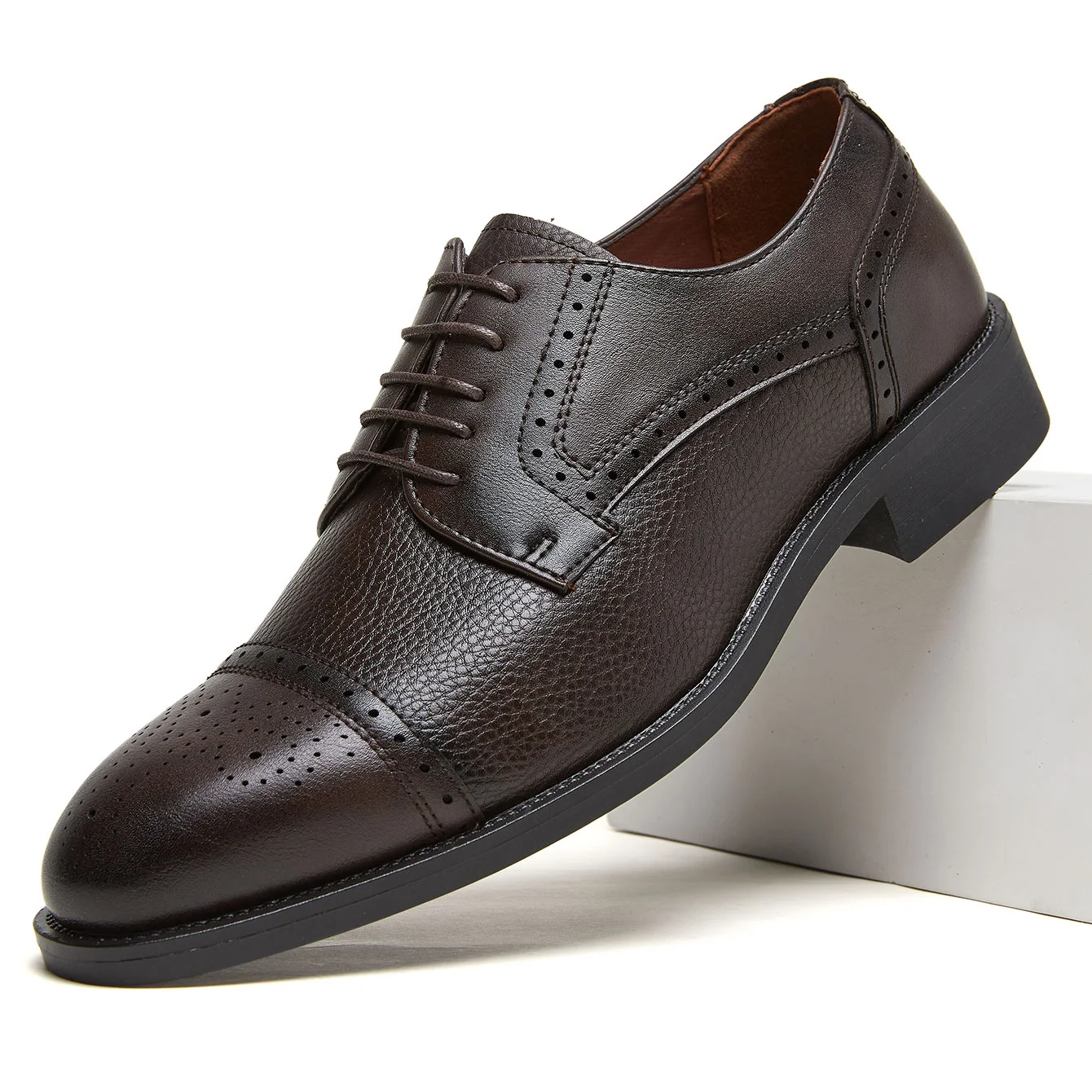 Men Summer PU Round Toe Lace Up Height Increase Business Formal Dress Shoes Breathable Anti-Slip For Office Work Shoes
Men Summer PU Round Toe Lace Up Height Increase Business Formal Dress Shoes Breathable Anti-Slip For Office Work Shoes