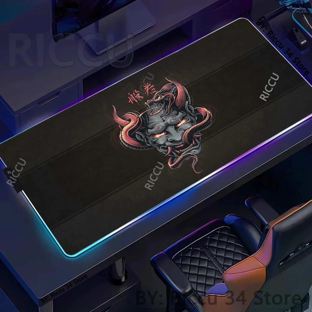 RGB Hannya mask Anime Mouse Pad Gamer Desk Mat Large Keyboard Pad Xll Carpet Computer Table Surface For Accessories Ped Maus pad
RGB Hannya mask Anime Mouse Pad Gamer Desk Mat Large Keyboard Pad Xll Carpet Computer Table Surface For Accessories Ped Maus pad
