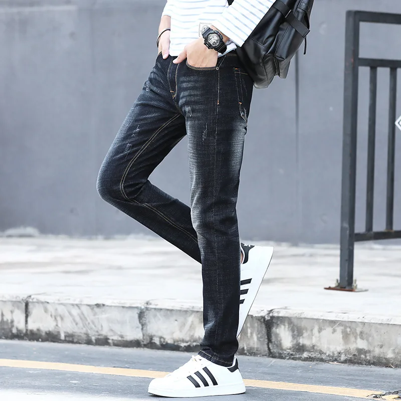 New Men Jeans Fashion Brand Slim Blue Skinny Jeans Men Business Casual Classic Cotton Trend Elastic Youth Pencil Denim Trousers
New Men Jeans Fashion Brand Slim Blue Skinny Jeans Men Business Casual Classic Cotton Trend Elastic Youth Pencil Denim Trousers