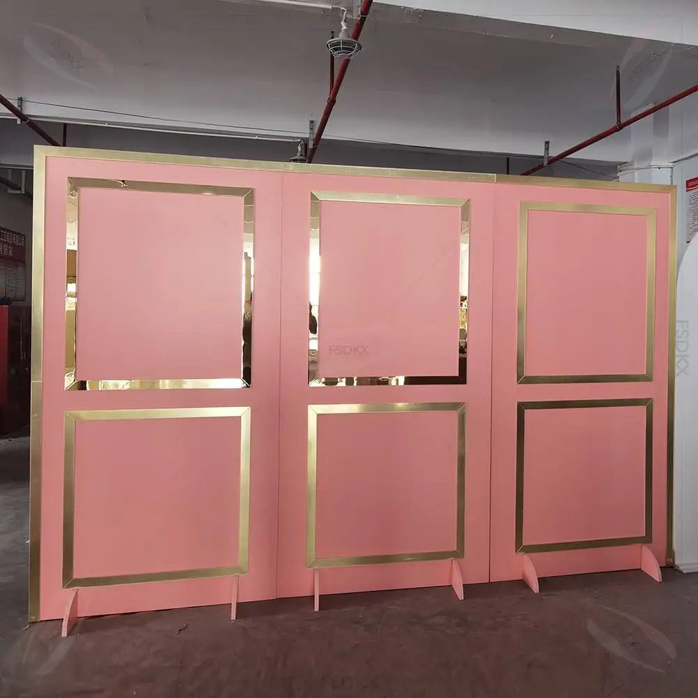 Popular Pink Wedding PVC Backdrop Stage Events Decor Wedding Panel Acrylic Mirror Decoration
Popular Pink Wedding PVC Backdrop Stage Events Decor Wedding Panel Acrylic Mirror Decoration