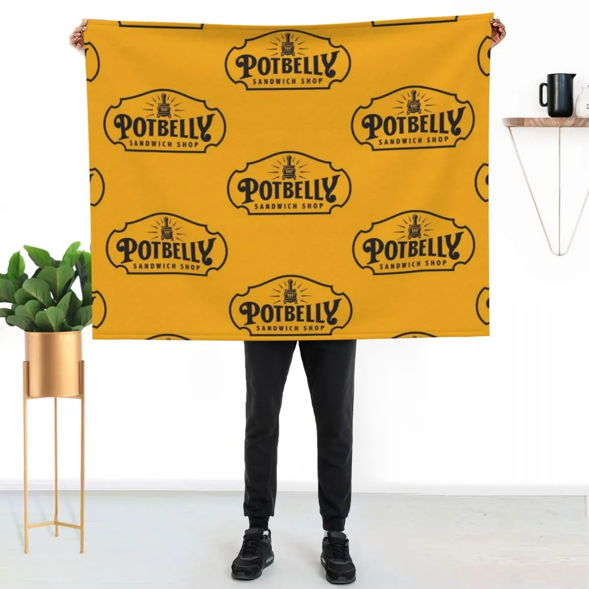 Resto Potbelly Sandwich Throw Blanket Compact Warm Blanket for Car Road Trip
Resto Potbelly Sandwich Throw Blanket Compact Warm Blanket for Car Road Trip