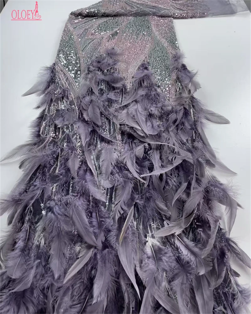 OLOEY африканские 3D сетчатые кружева с перьями, высокое качество, вышитые бусины и блестки, сетчатая ткань для свадебного платья, Нигерия 
OLOEY африканские 3D сетчатые кружева с перьями, высокое качество, вышитые бусины и блестки, сетчатая ткань для свадебного платья, Нигерия