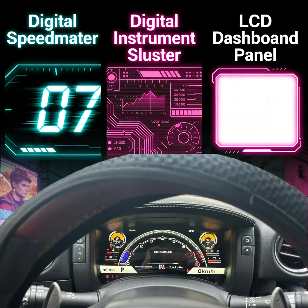 12.3 inch Screen Car Auto Speedometer for Nissan GTR 2007-2024 Linux System Digital Cluster CockPit Instrument Panel Dashboard
12.3 inch Screen Car Auto Speedometer for Nissan GTR 2007-2024 Linux System Digital Cluster CockPit Instrument Panel Dashboard