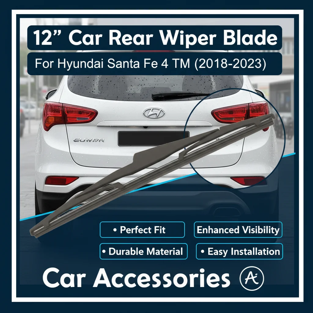 12" Car Rear Wiper Blade for Hyundai Santa Fe 4 TM 2018-2023 Rear Windshield Wiper Arm Back Window Blade Car Accessories
12" Car Rear Wiper Blade for Hyundai Santa Fe 4 TM 2018-2023 Rear Windshield Wiper Arm Back Window Blade Car Accessories