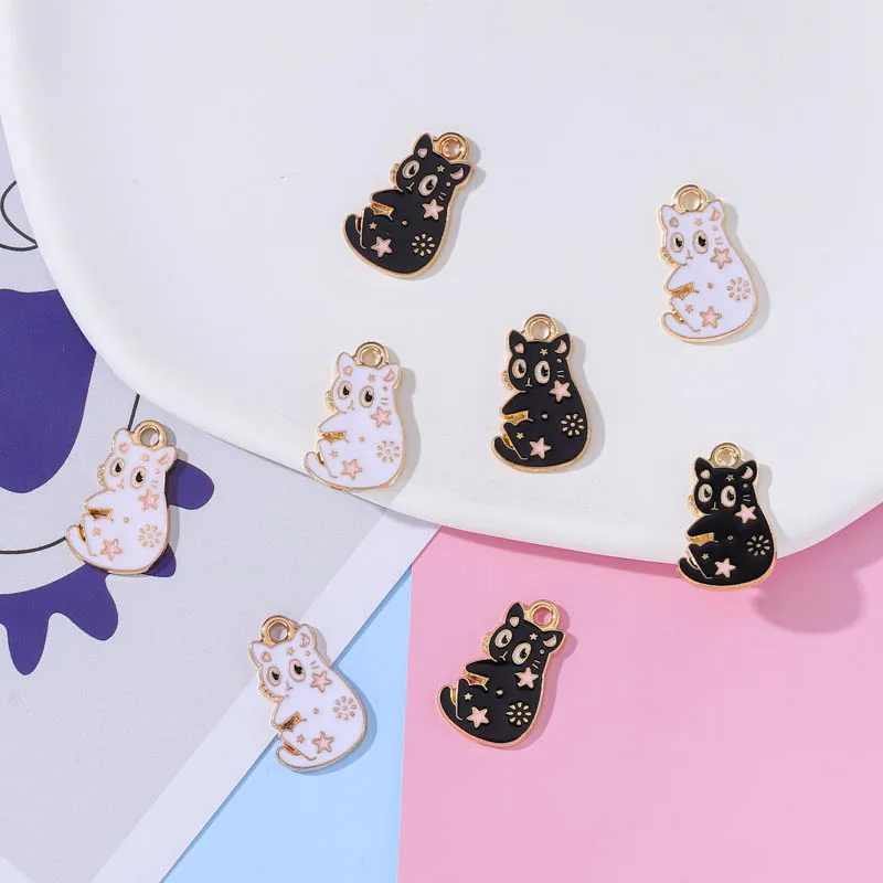 20Pcs 12*20mm Black Enamel Cartoon Animal Cat Charm Pendant Necklace Earring Bracelet Keychain DIY Material Jewelry Craft Supply
20Pcs 12*20mm Black Enamel Cartoon Animal Cat Charm Pendant Necklace Earring Bracelet Keychain DIY Material Jewelry Craft Supply