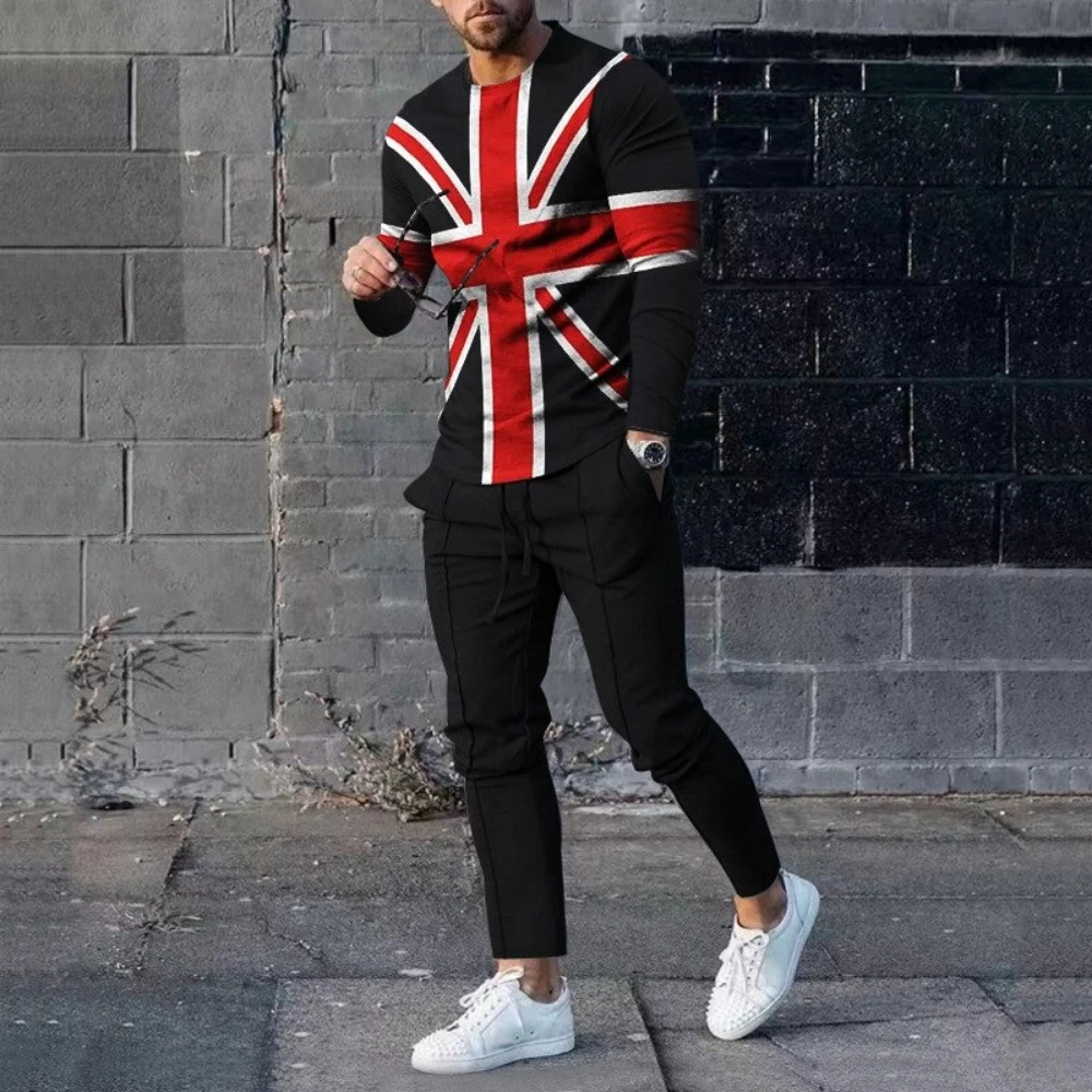 Autumn Fashion 3D Print Men's Sportswear Set Casual Long-Sleeved T Shirt Pants 2-Piece Set Oversized Pullover Men Clothing
Autumn Fashion 3D Print Men's Sportswear Set Casual Long-Sleeved T Shirt Pants 2-Piece Set Oversized Pullover Men Clothing