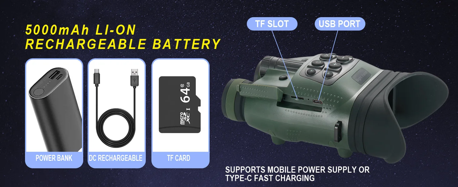 2026 New Low-light Full-color High Definition 4K Infrared Night Vision Telescope Outdoor Camping Security Bird Watching Hunting
2026 New Low-light Full-color High Definition 4K Infrared Night Vision Telescope Outdoor Camping Security Bird Watching Hunting