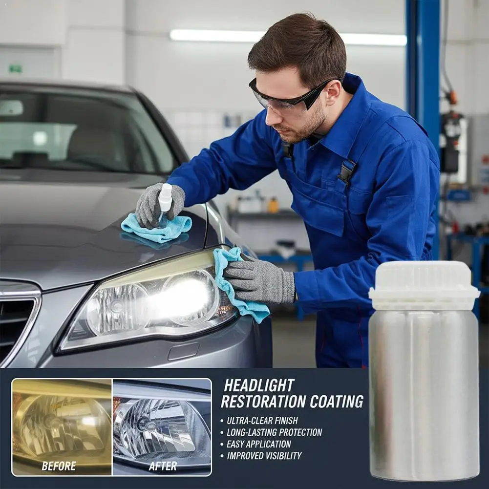 Car Headlight Restorer Spray Headlight Cleaner Repair Kit Remove Yellowing Oxidation Haze Scratches Polish Restore Clear Lens
Car Headlight Restorer Spray Headlight Cleaner Repair Kit Remove Yellowing Oxidation Haze Scratches Polish Restore Clear Lens