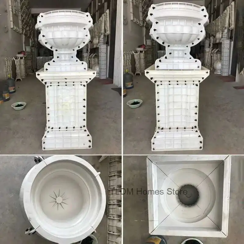 Durable ABS Plastic Flowerpot Mould Cement Mold for Garden Fence Square Column Pier Roman Column Concrete Bonsai Model
Durable ABS Plastic Flowerpot Mould Cement Mold for Garden Fence Square Column Pier Roman Column Concrete Bonsai Model