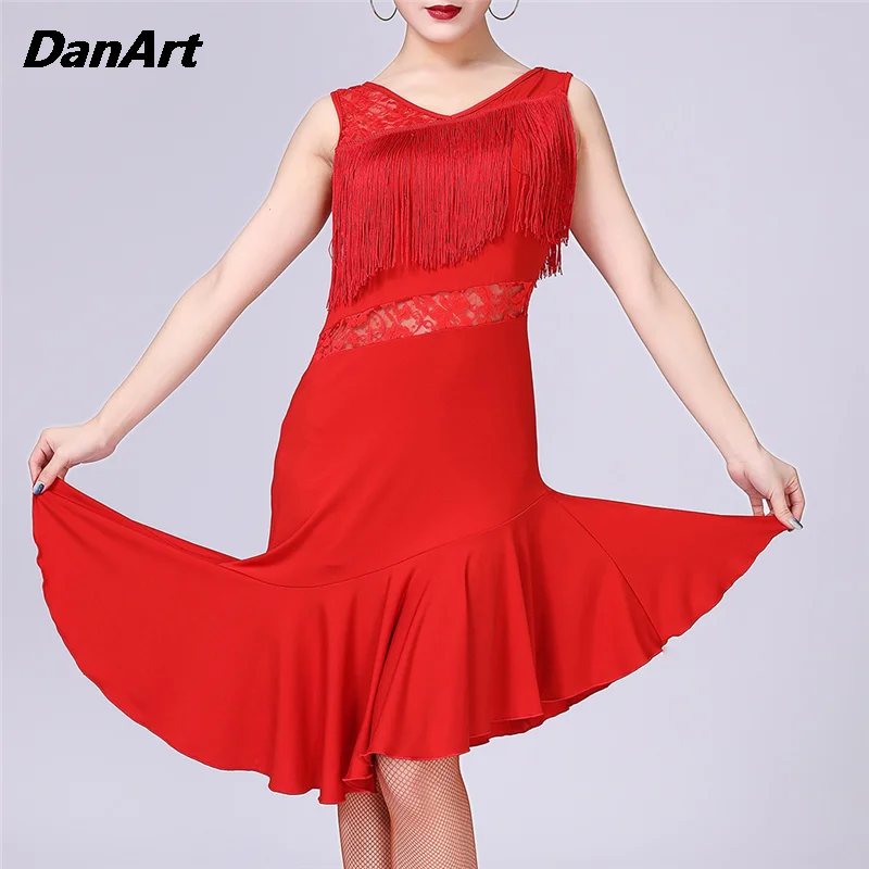 Latin Dance Dress Stage Performance Dress LaceTassel Latin Competition Dress Ballroom Salsa Rumba Dance Women's Practice Dress
Latin Dance Dress Stage Performance Dress LaceTassel Latin Competition Dress Ballroom Salsa Rumba Dance Women's Practice Dress