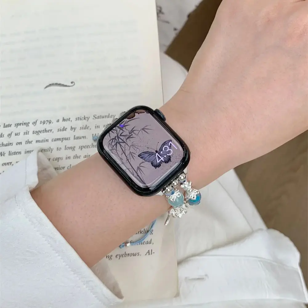 Ремешок Плетеный с цветным камнем для Apple Watch Ultra, ювелирное украшение для iWatch 9, 8, 7, 6, SE, 5, 4, 49, 42, 44, 45 мм, весна-лето
Ремешок Плетеный с цветным камнем для Apple Watch Ultra, ювелирное украшение для iWatch 9, 8, 7, 6, SE, 5, 4, 49, 42, 44, 45 мм, весна-лето
