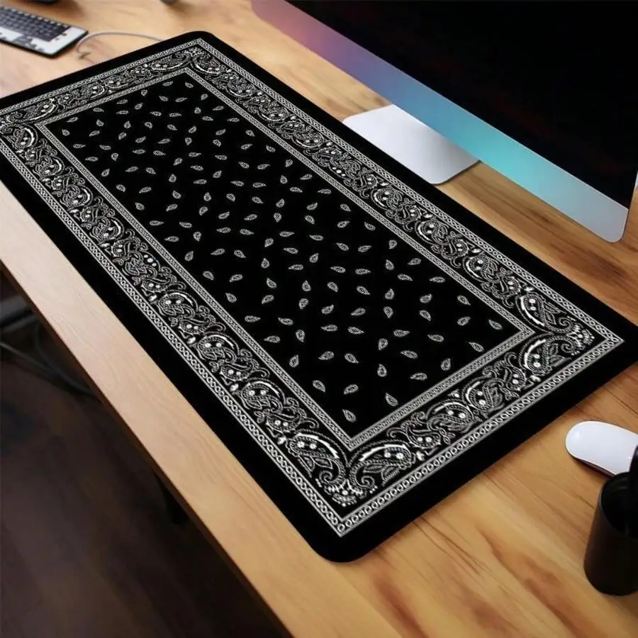Bandana Pattern Gaming Mouse Pad Rectangle Desk Pad Non-Slip Rubber Base Stitched Edge
Bandana Pattern Gaming Mouse Pad Rectangle Desk Pad Non-Slip Rubber Base Stitched Edge