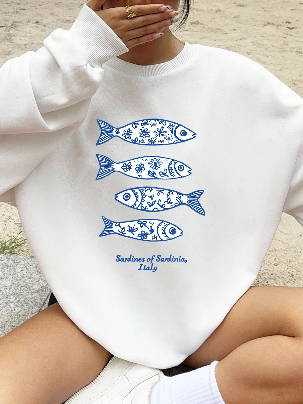 Sardines Of Sardinia Italy Prints Sweatshirts Women Crewneck Sporty Hoodies Loose Fleece Warm Tops Autumn Casual Womans Clothes
Sardines Of Sardinia Italy Prints Sweatshirts Women Crewneck Sporty Hoodies Loose Fleece Warm Tops Autumn Casual Womans Clothes