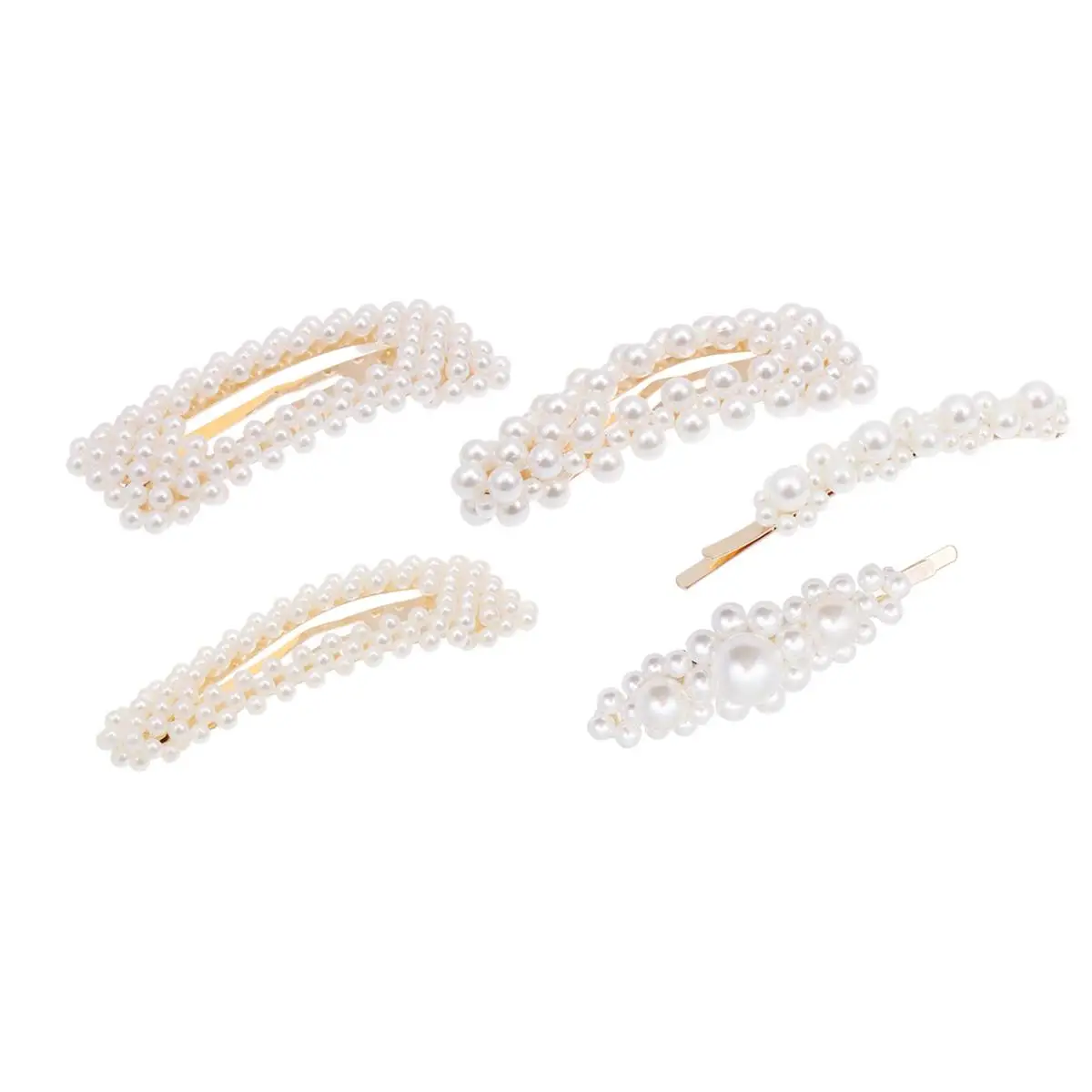 5PCS Hair Clip Set Women Durable Material Exquisite Design Fashion Decorative Accessories Pearl Bangs Hairpins
5PCS Hair Clip Set Women Durable Material Exquisite Design Fashion Decorative Accessories Pearl Bangs Hairpins