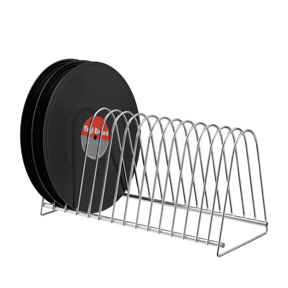 Vinyl Record Stand Storage Holder 10/15 Slots Stainless Steel Desktop Storage Record Rack For LP Display Accessories
Vinyl Record Stand Storage Holder 10/15 Slots Stainless Steel Desktop Storage Record Rack For LP Display Accessories