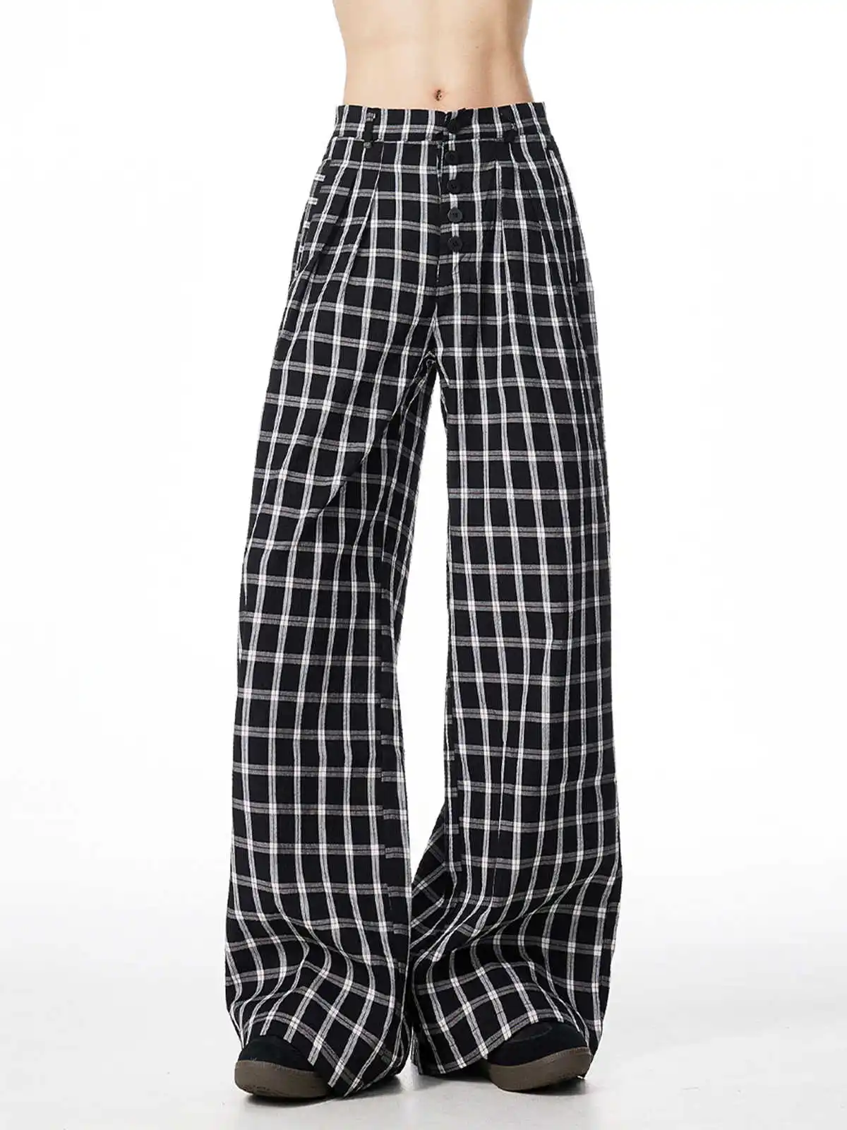 Женские мешковатые брюки в клетку Y2k, длинные брюки в стиле Харадзюку с резинкой, спортивные штаны в японском стиле 2000-х годов, винтажные брюки, одежда 2025 
Женские мешковатые брюки в клетку Y2k, длинные брюки в стиле Харадзюку с резинкой, спортивные штаны в японском стиле 2000-х годов, винтажные брюки, одежда 2025