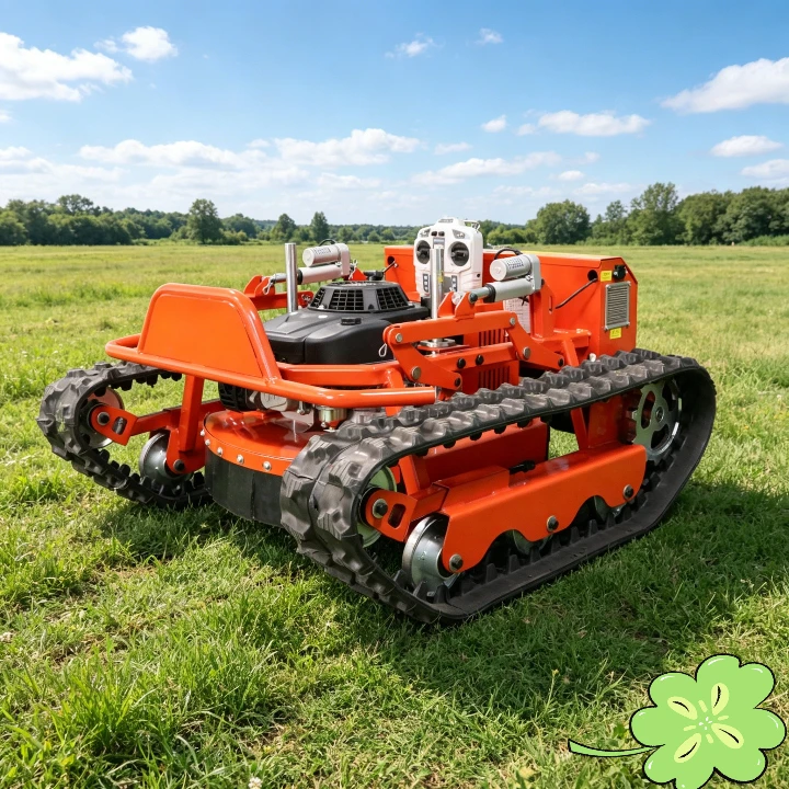 Customized tracked remote-controlled lawn mower for clearing and weeding steep slopes in mountainous orchards
Customized tracked remote-controlled lawn mower for clearing and weeding steep slopes in mountainous orchards