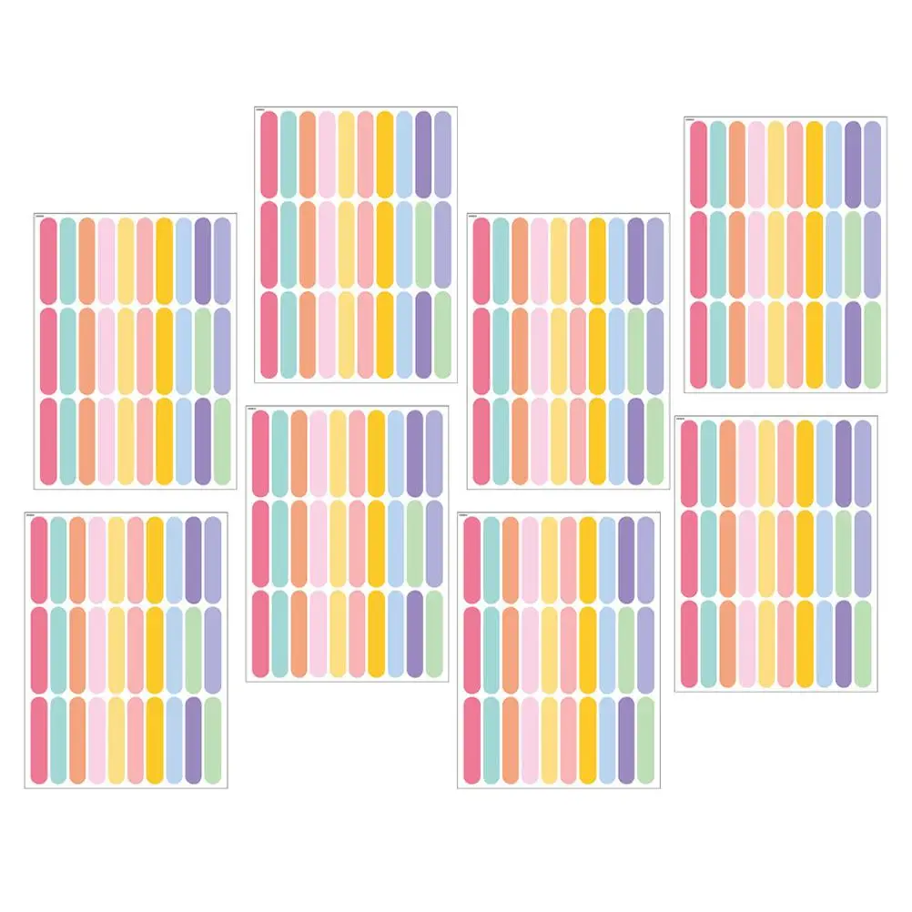 8 Sheets Color Stripes Wall Stickers Dining Room Decoration Baby's Boys Children's Window Pvc Decals for Kids Colorful
8 Sheets Color Stripes Wall Stickers Dining Room Decoration Baby's Boys Children's Window Pvc Decals for Kids Colorful