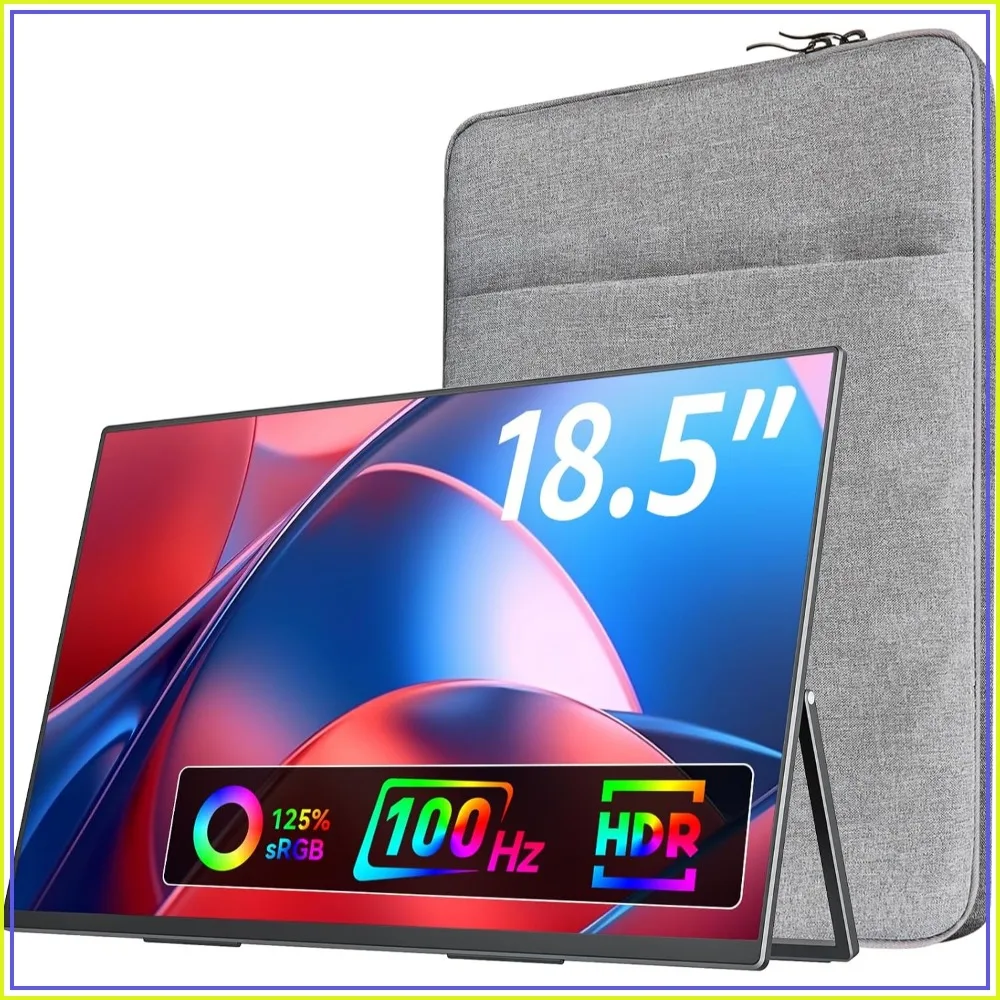 18.5" IPS USB-C HDMI Portable Monitor for Laptop, Travel Second Screen for MacBook, PC, PS5, Xbox, Built-in Kickstand, Speakers, VESA Mountable
18.5" IPS USB-C HDMI Portable Monitor for Laptop, Travel Second Screen for MacBook, PC, PS5, Xbox, Built-in Kickstand, Speakers, VESA Mountable