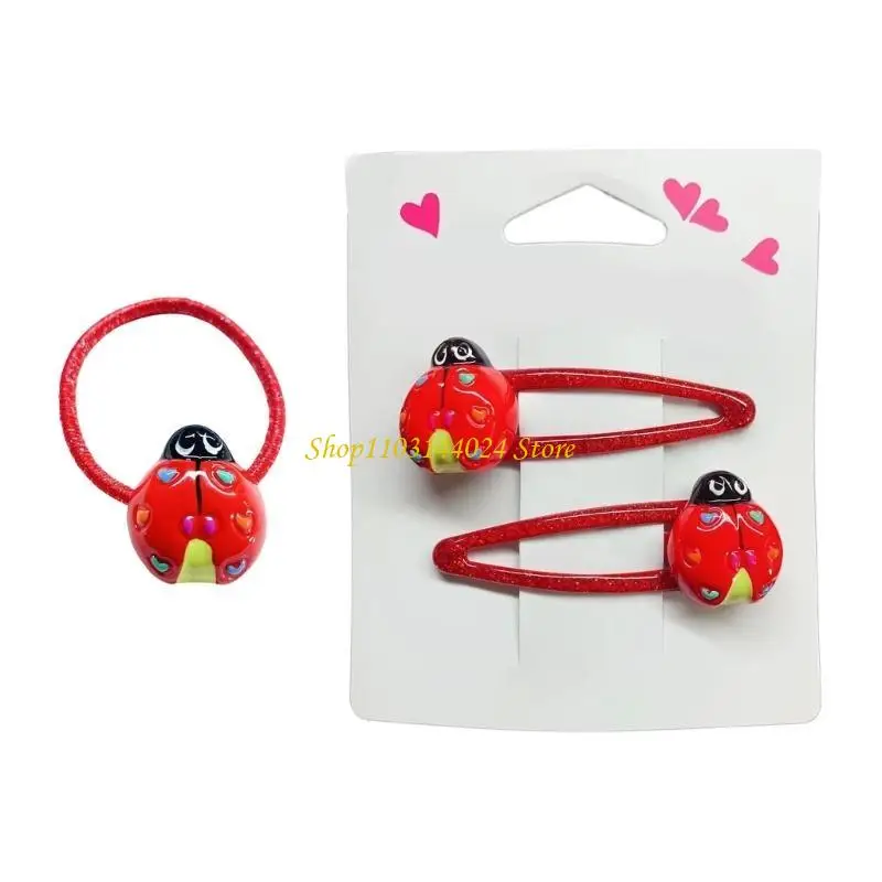 N5KE Cartoon Ladybird Hair Clip Hair Tie Princess Barrettes Hair Adornment
N5KE Cartoon Ladybird Hair Clip Hair Tie Princess Barrettes Hair Adornment