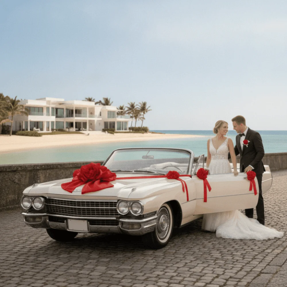 Premium Large Wedding Car Front Decor Red Romantic Pull Bows Ribbon Bows Flower Arrangement Bridal Main Car Decor Pick-Up Car
Premium Large Wedding Car Front Decor Red Romantic Pull Bows Ribbon Bows Flower Arrangement Bridal Main Car Decor Pick-Up Car