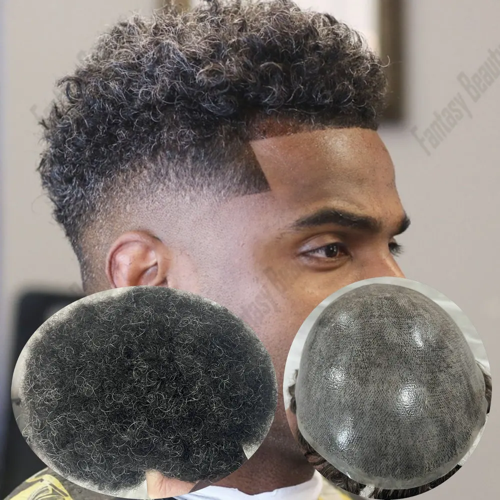 Мужской парик-накладка Afro Man Hairstyle, кудрявый, 6 мм # 1B20 1B80 Серо-черная система замещения волос из натуральных волос: прочный протез для кожи головы
Мужской парик-накладка Afro Man Hairstyle, кудрявый, 6 мм # 1B20 1B80 Серо-черная система замещения волос из натуральных волос: прочный протез для кожи головы