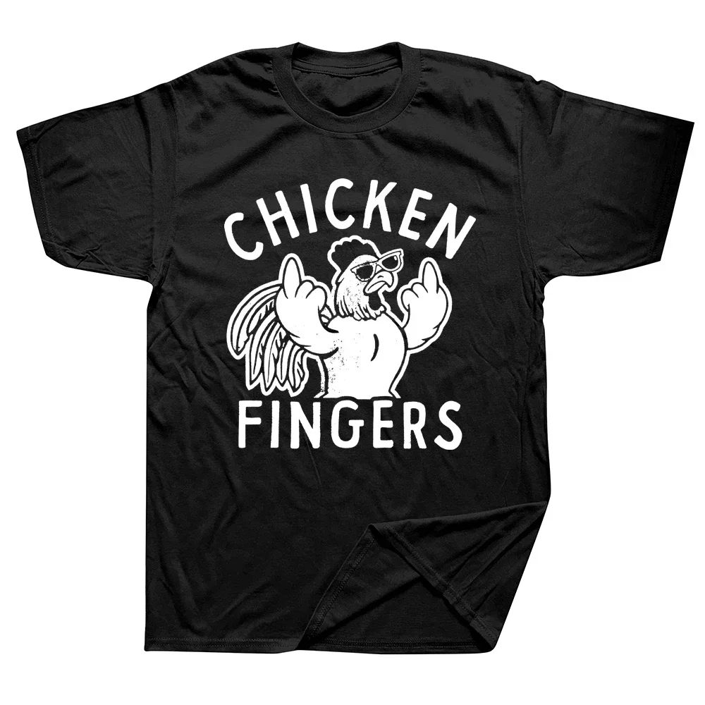 Funny humorous chicken finger printed T-shirt, 100% cotton men's casual fashion loose short sleeve top in summer
Funny humorous chicken finger printed T-shirt, 100% cotton men's casual fashion loose short sleeve top in summer