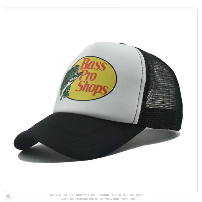 Bassproshops printed baseball cap for men and women, summer mesh cap, outdoor sun protection driver's hat
Bassproshops printed baseball cap for men and women, summer mesh cap, outdoor sun protection driver's hat