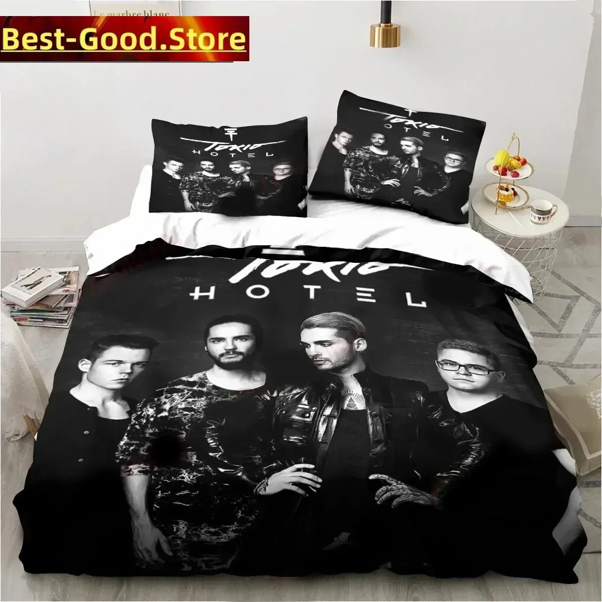 3D Print Tokio Hotel Bedding Set Boys Girls Twin Queen King Size Duvet Cover Pillowcase Bed boys Adult Home Textileextile
3D Print Tokio Hotel Bedding Set Boys Girls Twin Queen King Size Duvet Cover Pillowcase Bed boys Adult Home Textileextile