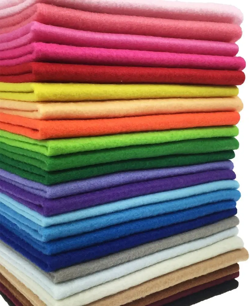 24pcs Thick 1.4mm Soft Felt Fabric Sheets, Assorted Colors, 20x20cm for DIY Sewing Crafts
24pcs Thick 1.4mm Soft Felt Fabric Sheets, Assorted Colors, 20x20cm for DIY Sewing Crafts
