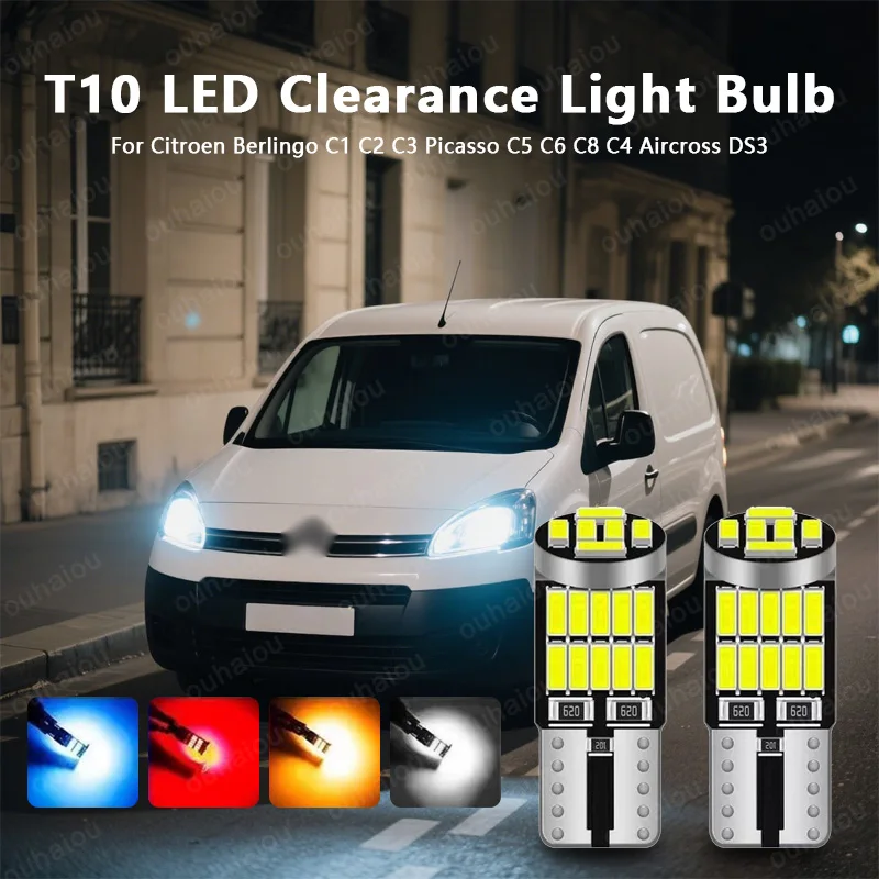 For Citroen Berlingo C1 C2 C3 Picasso C5 C6 C8 C4 Aircross DS3 LED Clearance Light Parking Bulb Lamp W5W T10 194 W5W
For Citroen Berlingo C1 C2 C3 Picasso C5 C6 C8 C4 Aircross DS3 LED Clearance Light Parking Bulb Lamp W5W T10 194 W5W