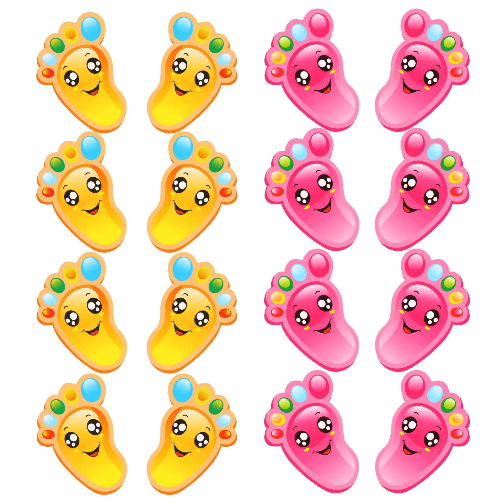 30 Pairs Footprint Stickers Kids Floor Decals Yellow Composite Self Adhesive Preschool Classroom Bus Subway Direction Guide
30 Pairs Footprint Stickers Kids Floor Decals Yellow Composite Self Adhesive Preschool Classroom Bus Subway Direction Guide