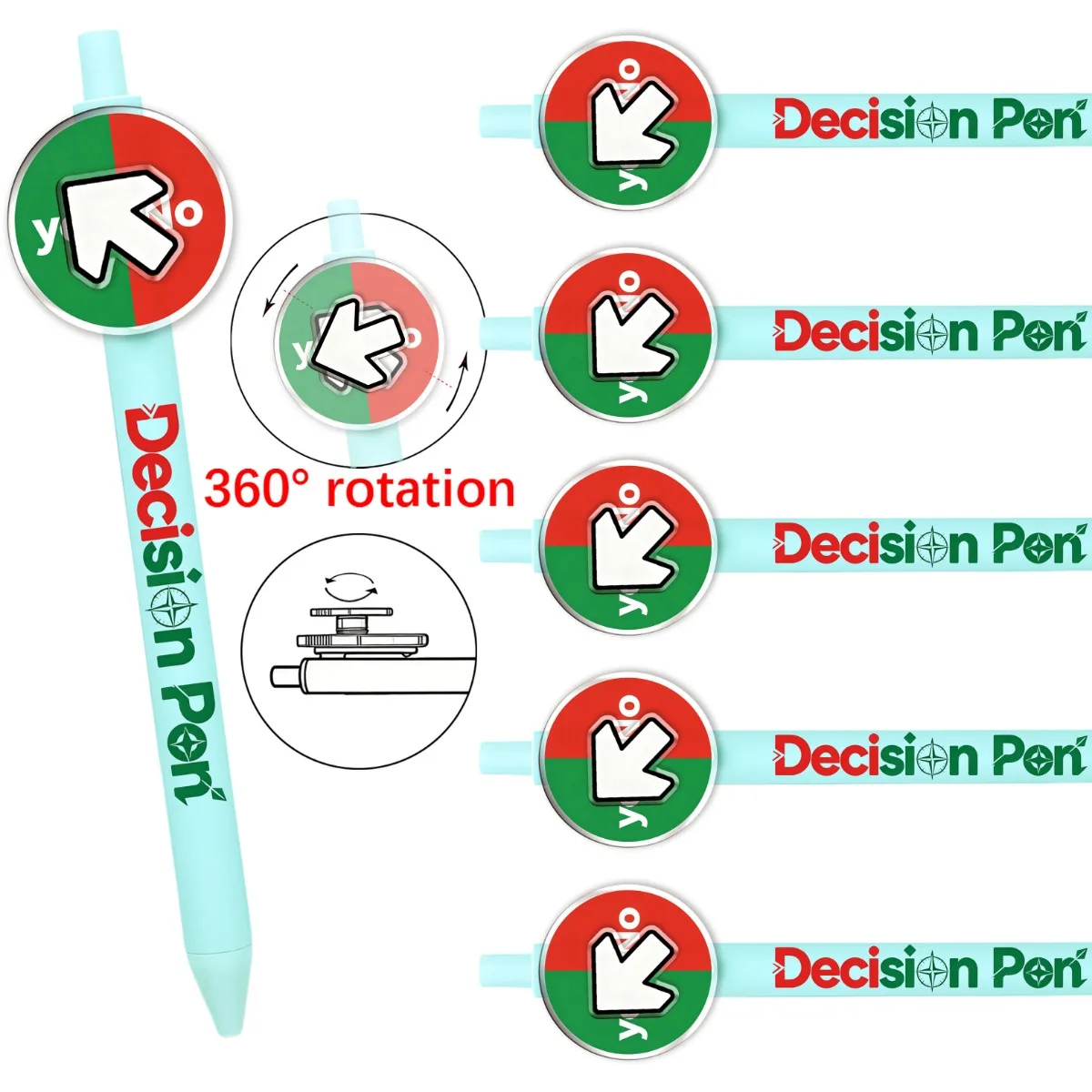 Interactive Decision-Making Pens Selective Writing Pens Rotatable Ballpoint Pens for Students Office Stress Relief Stationery
Interactive Decision-Making Pens Selective Writing Pens Rotatable Ballpoint Pens for Students Office Stress Relief Stationery