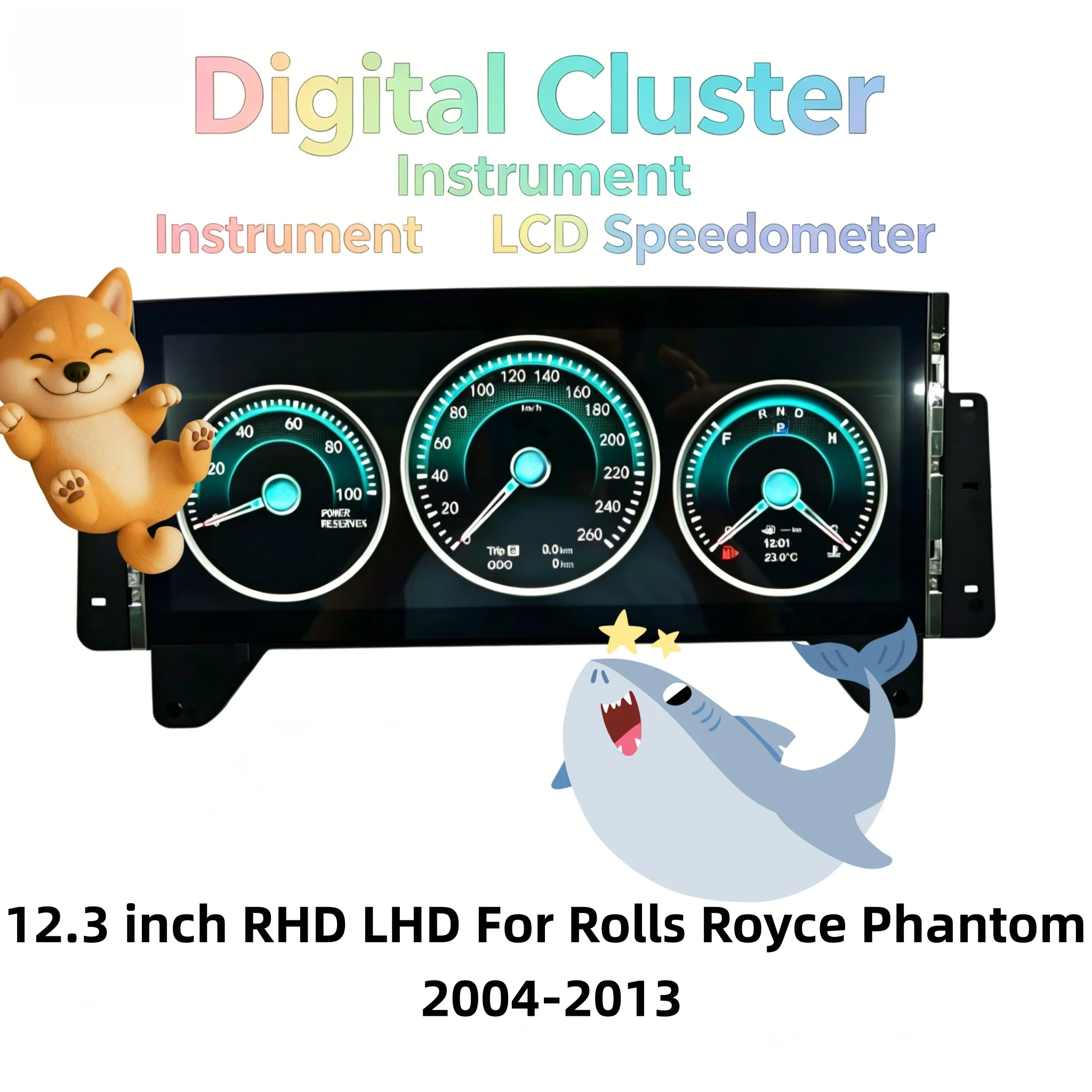 Цифровая приборная панель H LHD RHD LCD на LINUX для Rolls Royce Phantom 2004-2013: виртуальный кокпит, цифровой спидометр, тахометр
Цифровая приборная панель H LHD RHD LCD на LINUX для Rolls Royce Phantom 2004-2013: виртуальный кокпит, цифровой спидометр, тахометр