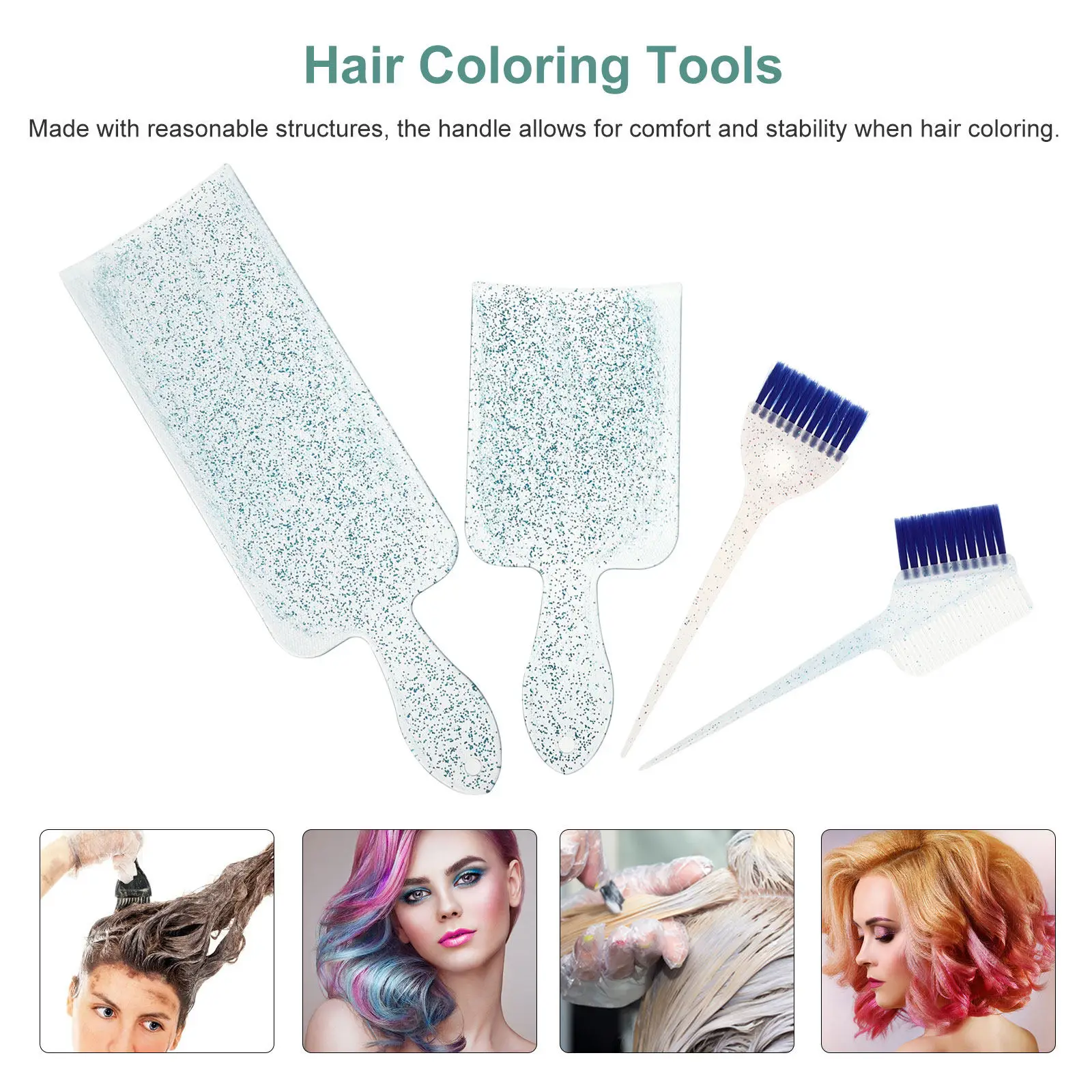 1Set Hair Dyeing Board Plastic Nylon Hairdressing Highlighting Tool Professional Salon Home Use Hair Coloring Brush Applicator
1Set Hair Dyeing Board Plastic Nylon Hairdressing Highlighting Tool Professional Salon Home Use Hair Coloring Brush Applicator