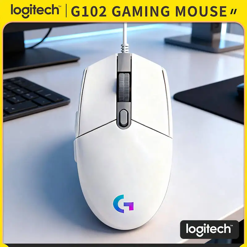 Проводная мышь Logitech G102, регулировка 8000 точек на дюйм, частота отчетов 1 мс, RGB-подсветка, механические кнопки для соревновательных геймеров
Проводная мышь Logitech G102, регулировка 8000 точек на дюйм, частота отчетов 1 мс, RGB-подсветка, механические кнопки для соревновательных геймеров