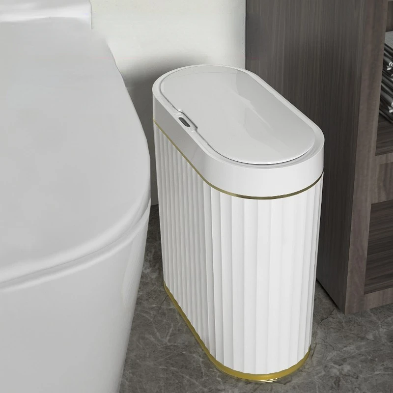 Bathroom Trash Can Sensor Automatic Household Trash Bin Bucket Toilet Waterproof Narrow Trash Can Kitchen Garbage Bin Dustbin
Bathroom Trash Can Sensor Automatic Household Trash Bin Bucket Toilet Waterproof Narrow Trash Can Kitchen Garbage Bin Dustbin