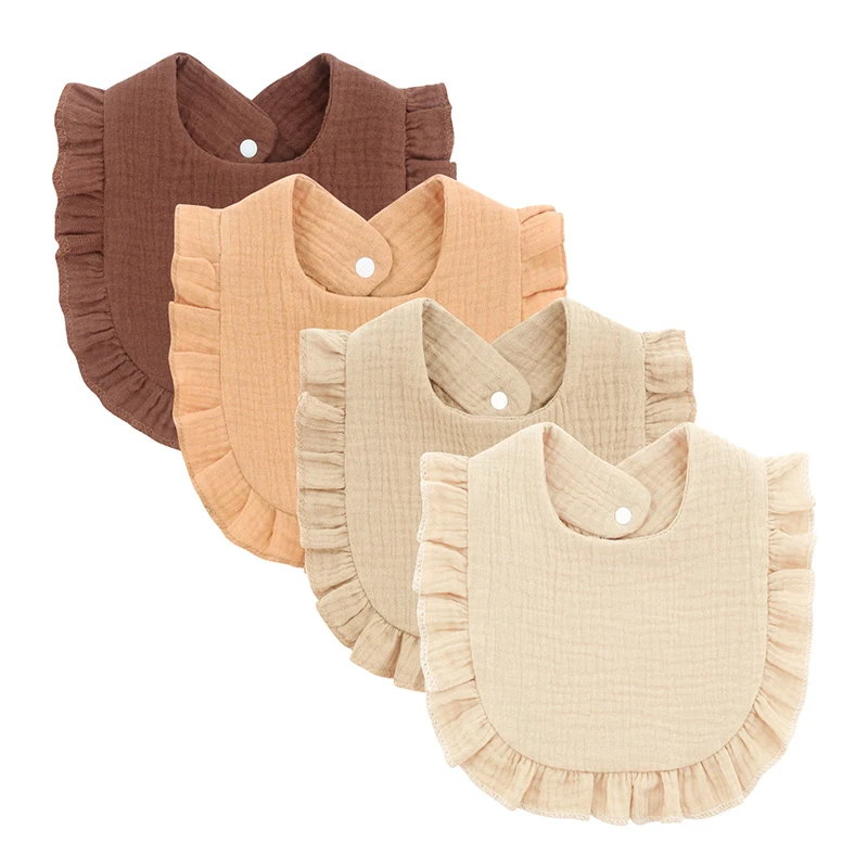 4pcs Newborn Cotton Ruffle Bibs Kids Feed Drool Bibs Toddler Cute Salive Towel Hot Sale Baby Burp Cloth Muslin Kids Accessories
4pcs Newborn Cotton Ruffle Bibs Kids Feed Drool Bibs Toddler Cute Salive Towel Hot Sale Baby Burp Cloth Muslin Kids Accessories