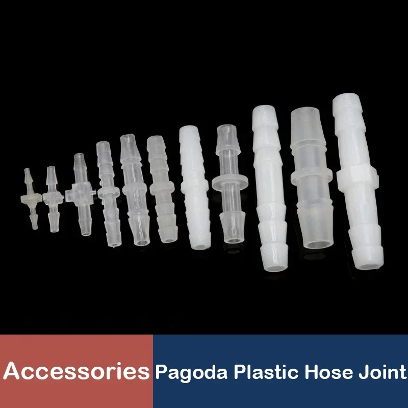Pagoda Plastic Hose Joint 1.6 2.4 3.2 4 4.8 5.6 6.4 8 9.5 10 mm Pipe Hose Connector Accessories 10/50pcs
Pagoda Plastic Hose Joint 1.6 2.4 3.2 4 4.8 5.6 6.4 8 9.5 10 mm Pipe Hose Connector Accessories 10/50pcs