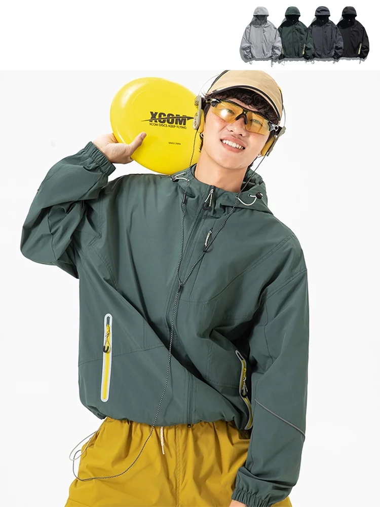 Мужская водонепроницаемая куртка с капюшоном для активного отдыха, повседневная, для походов, спорта, скалолазания, свободного кроя, из полиэстера, с длинными рукавами, на молнии
Мужская водонепроницаемая куртка с капюшоном для активного отдыха, повседневная, для походов, спорта, скалолазания, свободного кроя, из полиэстера, с длинными рукавами, на молнии